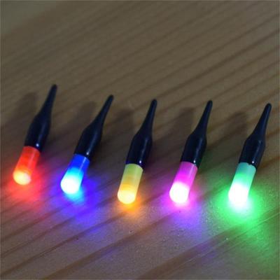 5Pc Led Luminous Fishing Floating Night Tail Light Glow Color Change Stick Bean Shaped Head Fishing Float Fishing Gear Accessory
