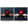 Retro Round Motorcycle Brake Light - Cafe Racer Rear Metal STOP Taillight