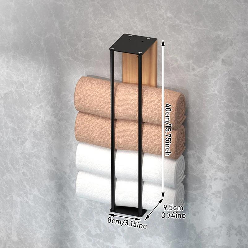 40/50cm Self Adhesive Towel Rack Towel Bar Stainless Steel Towel Holder Wall Mounted No Drilling Bathroom Accessories