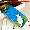 White Cat Watching Fish by the Lake All Inclusive Film Hard Phone Case, Compatible with iPhone 18 Pro Max 17 16 15 14 13 12 11