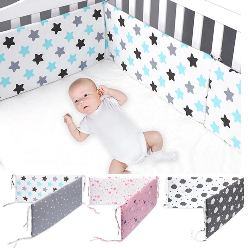 

Съемный моющиеся Мультфильм Печать Baby безопасности Crib Кровать забор
