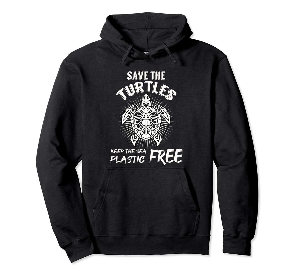 Save the Keep the Ocean Hoodie Turtles. Plastic-Free.