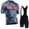 2026 New Strap Short Sleeve Cycling Suit Men's Summer Suspender Cycling Suit Slim Fit