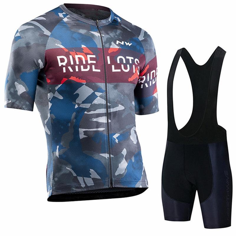 2026 New Strap Short Sleeve Cycling Suit Men's Summer Suspender Cycling Suit Slim Fit