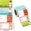 500pcs/roll Christmas Tags, Christmas Holiday Decoration Gift Series Self-adhesive Sticker Labels