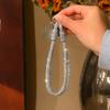 Glitzer Strass Handy-Lanyard Helles Anti-Verlust Handgelenkband Handyzubehör