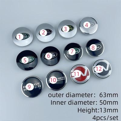 4x 63mm Auto Radmitte Nabenkappen Abdeckung Emblem Für Land Rover Range Rover LR2 LR3 LR4 RANGE LAND Rover SPort 2.5inch