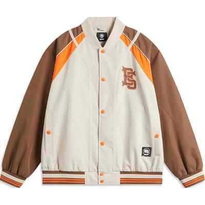 Li Ning Anti-Five Serie Basketball Color Block Buchstaben Zahl Ein-Knopf Bequem Atmungsaktiv Freizeitjacke Herrenjacken AFDU491-2