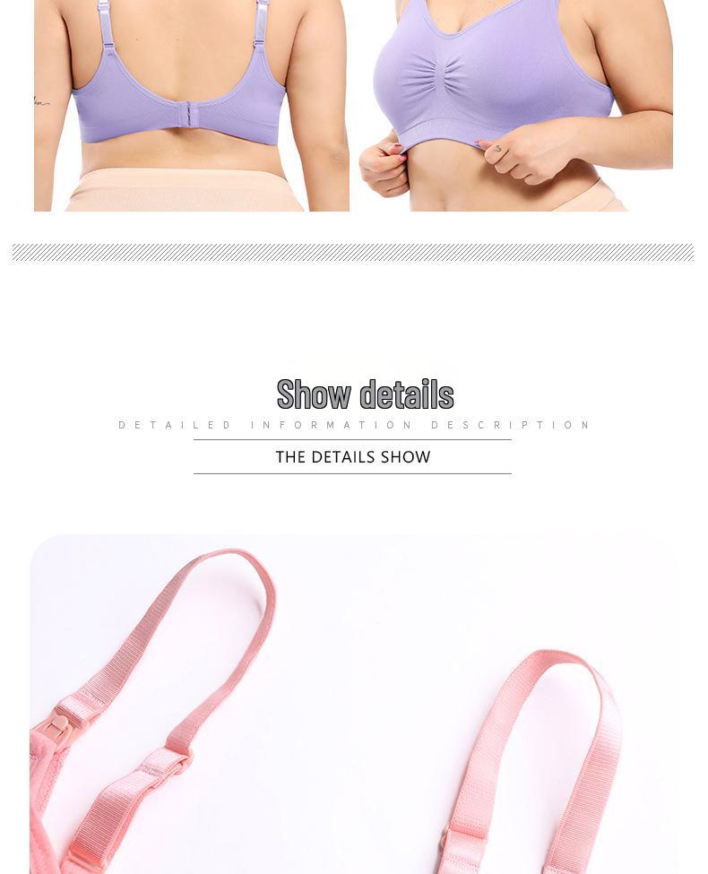 Avrupa Beden Ön Kapamalı Balensiz Hamile Push-Up Emzirme Sütyeni, Ayarlanabilir Sarkma Önleyici Besleme İç Çamaşırı