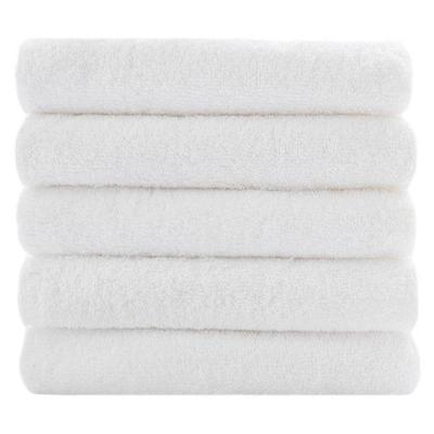 Classic 120g 30s Cotton Face Towel, White, 5-Pack - Clean and Quick-Drying Daily Basic Korean Towel