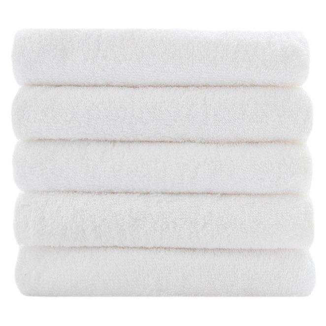 Songwol Towel Classic 120g 30s Cotton Face Towel, White, 5-Pack - Clean and Quick-Drying Daily Basic Korean Towel