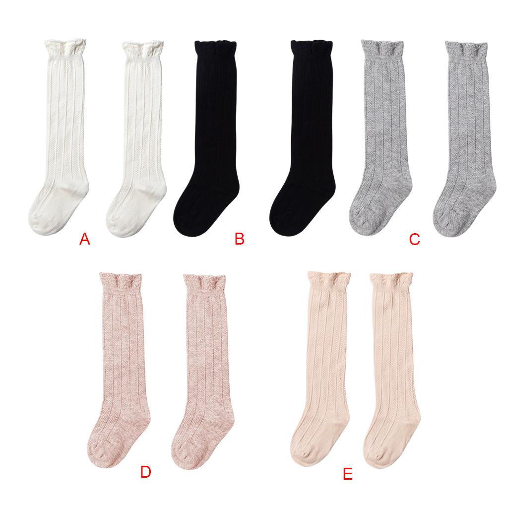 Schöne Spitze Kniehohe Socken für Mädchen Kinder Baumwolle Weich Lange Socke Warme Socken