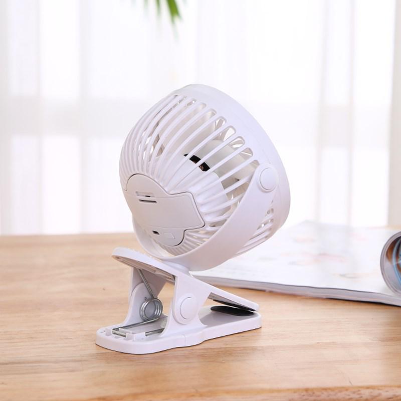 USB Rechargeable Silent Clip-On Fan - Portable Mini Fan for Desktop & Indoor Use
