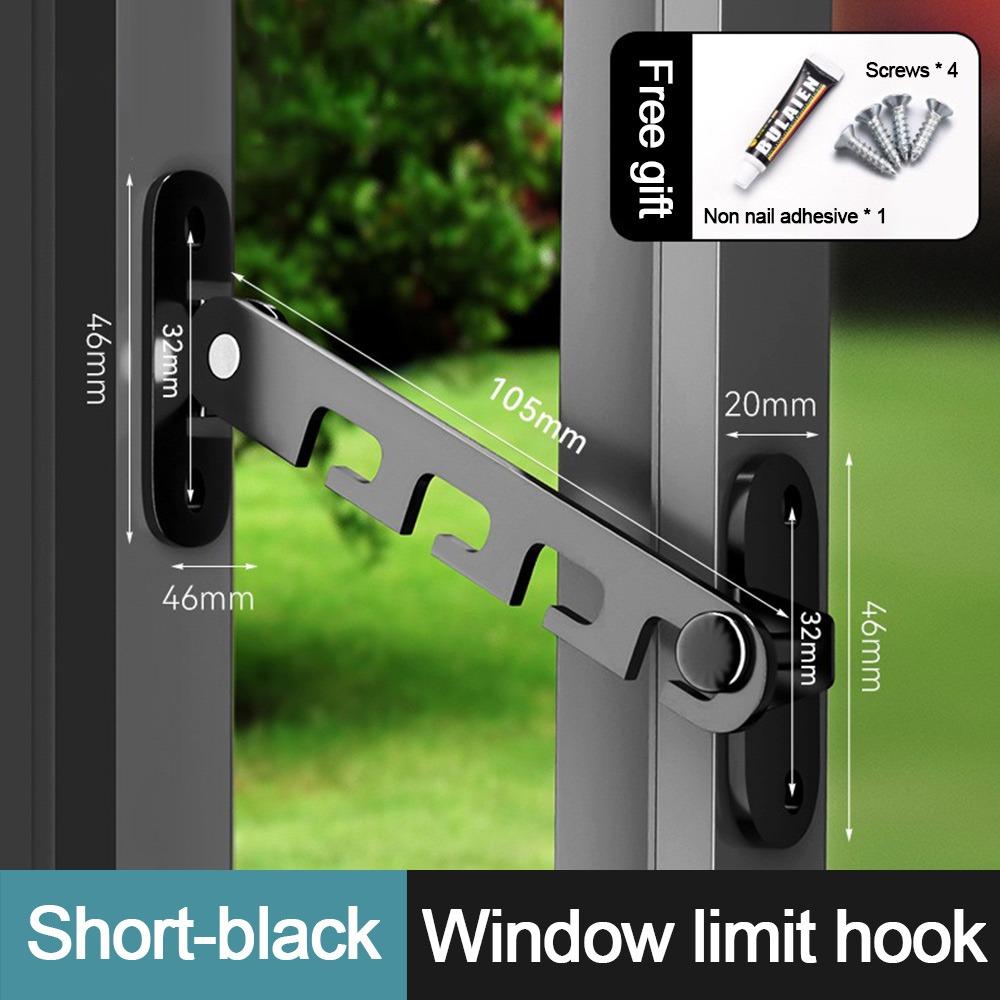 Adjustable Window Blocking Lock Windproof Window Position Stopper Durable Window Limiter Blocker