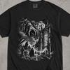 Gothic Cathedral Shirt, Halloween Gothic T-Shirt, Gothic Graveyard TShirt, Dark Horror Tee Shirt, Cemetery Shirt, Dark Academia Shirt