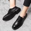 Formale Herrenschuhe im europäischen Stil, atmungsaktive, spitze Schuhe aus Leder, Oxford-Schuhe für Herren, Größe 37–45