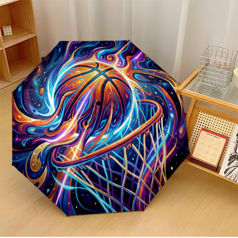 

Colorful Sports Balls Art Printed umbrella windproof folding umbrella portable sun and rain umbrella suitable for gifting