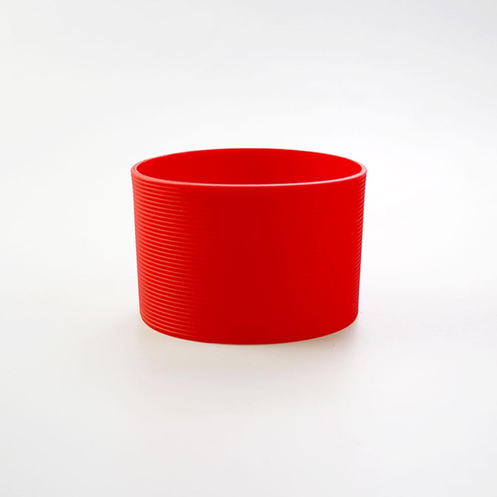 16 Colors 8.0CM Threaded Silicone Cup Cover 80MM Cup Sleeve Protective Cover Non-slip Heat Insulation Coffee Cup Cover