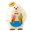 Creative Japanese Zakka Snow Cat Miniature Ornament for Cold Drink Shops