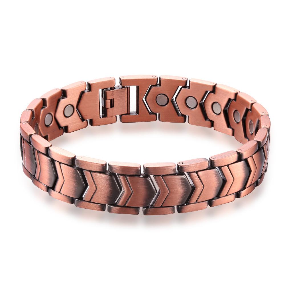 Fashion Jewelry, Unisex Magnetic Therapy Magnet Bracelet, Retro Creative Magnetic Bracelet, Titanium Steel Bracelet