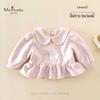 MS.PUALA Girls' Embroidered Collar Pullover Sweatshirt