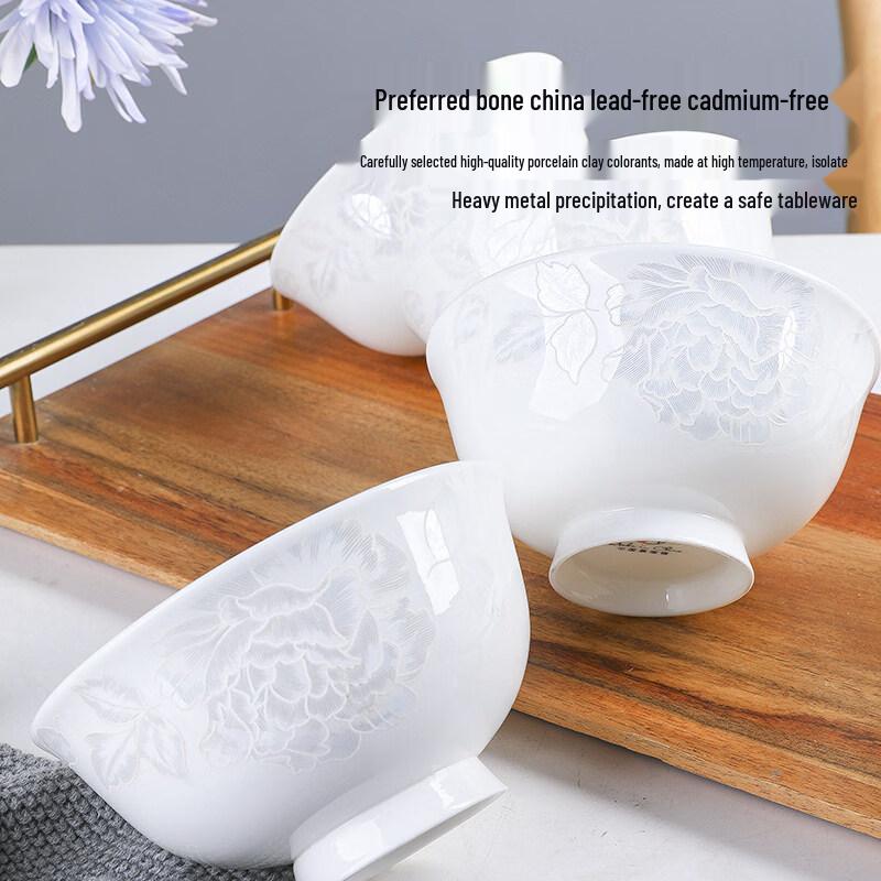 Chuyi Ba Jingdezhen Bone China Rice Bowls