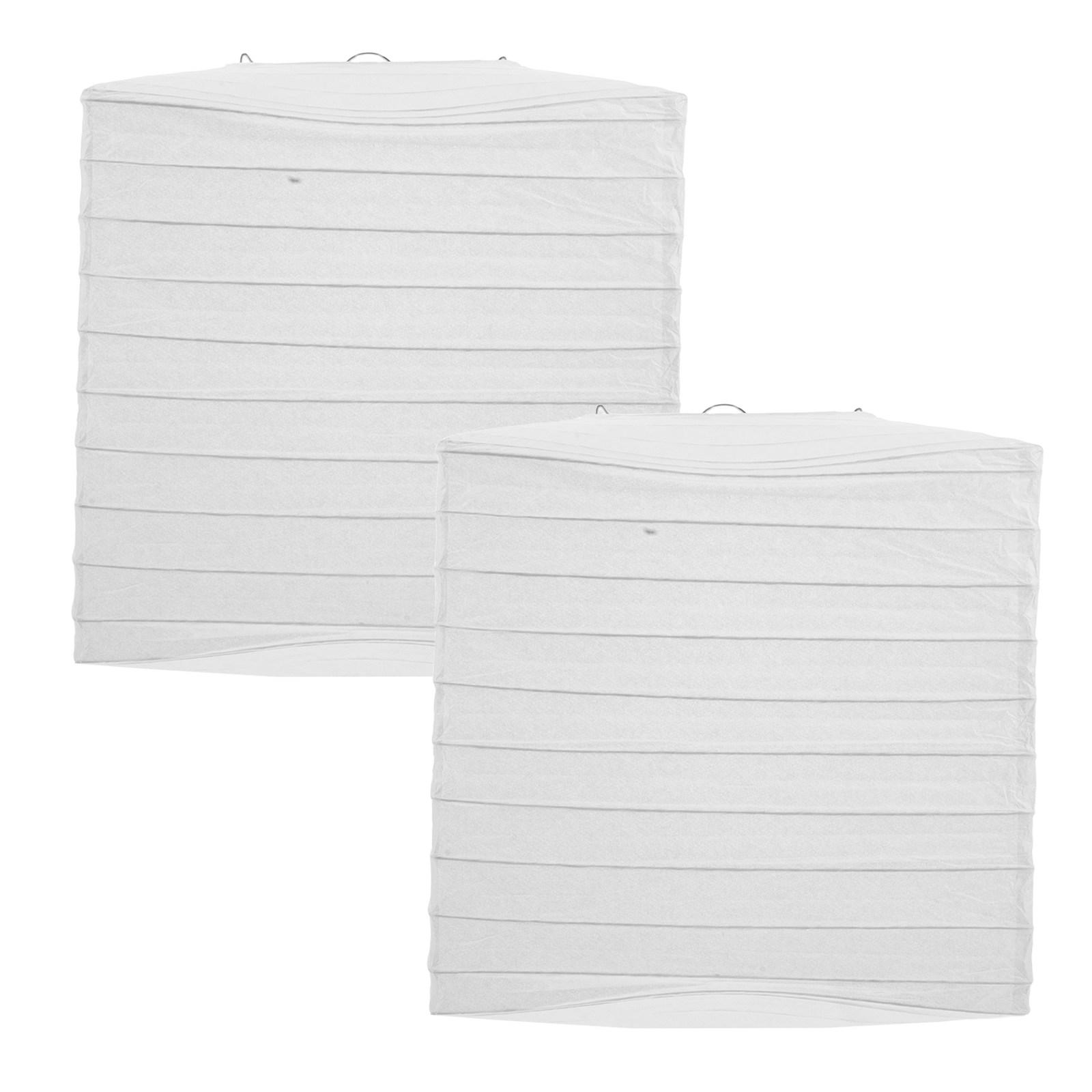 

2Pcs Paper Lanterns 23x20x20cm Foldable White Hanging Decor for Wedding Party Festival Photo Backdrop Indoor Outdoor Use other