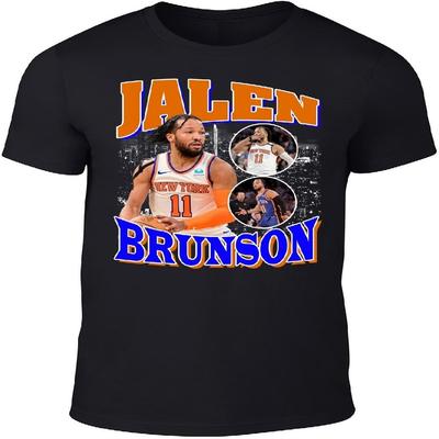 DeeTeeGee Černé tričko Jalen Brunson Styl Bootleg