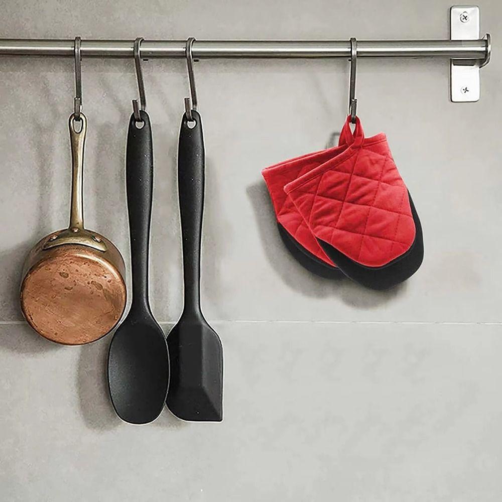 Hitzebeständige Backhandschuhe Anti-Verbrühungs-Küchen-Mikrowellen-Handschuhe Weicher Grillhandschuh BBQ