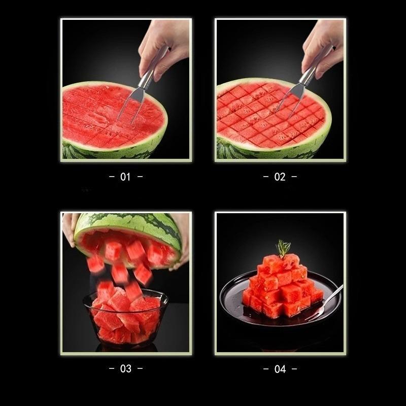 Multi-functional Watermelon Slicer and Fork