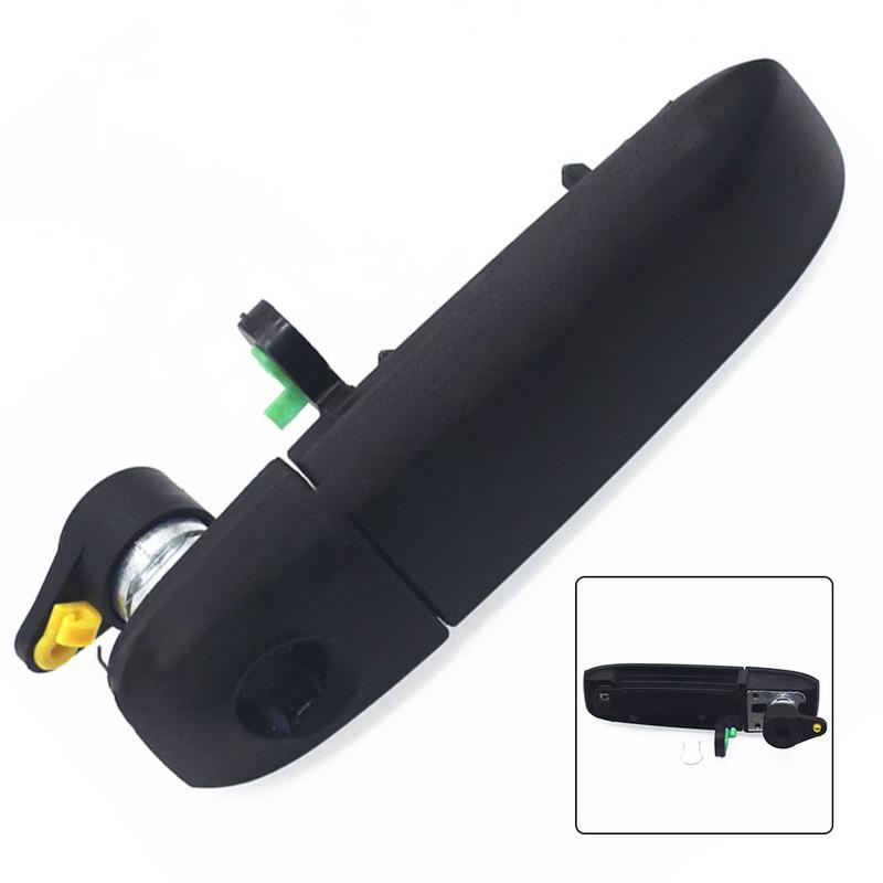 Exterior Door Handle 12*5*m Car Door Handle Stylish Black Finish Direct Tallation Design Perfect Fit For 2003-2013 Models