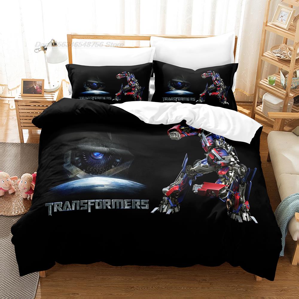 Transformers Bedding Set Single Twin Full Queen King Size Bed Set Aldult Kid Bedroom Duvetcover Sets 3D Print 2022 bed sheet set