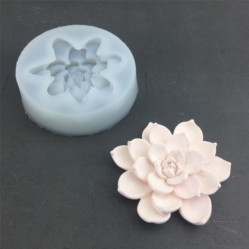 Soap Molds Scented Candle Mould Silicone Craft Moulds Succulent Shaped Clay Mold Silicone Material for Hand-Making Lover