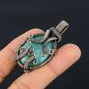 Aquamarine 999 Copper Wire Wrapped Pendant, Handmade Gemstone Pendant Jewelry, Gifts For Wife Brand New Pendant
