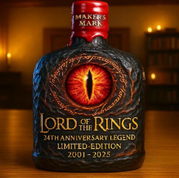 250th Anniversary Whiskey Bottle Commemorative Glass Colored Square Bottle Decanter Barware Bell Cap Set with Cup