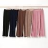 From Heart Solid Pleats Wide Pants