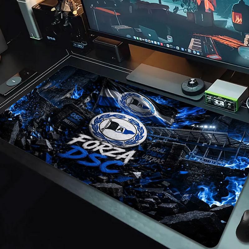 DSC Arminia Bielefeld Large Size Mouse Pad Large Gaming Table Cushion Non-slip Laptop Tablet Big Mousepad XXL Mat Mini PC Playmat With Lock edge