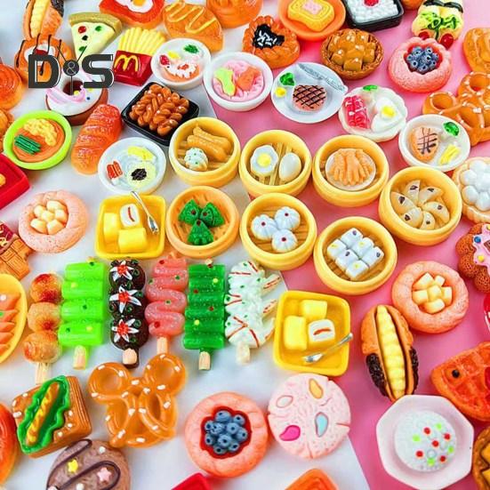 Mini potravinové nápoje Ornamenty Pryskyřice Miniaturní potravinové hračky Realistická simulace potravin Nápoje pro domeček pro panenky Kuchyňské doplňky Kutilská řemesla