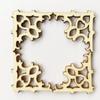 28*28mm Wooden 50Pcs  Ornament Book Corner Protector Album Corner DIY Crafts Scrapbook Wood Slices Home Decoration Box Book