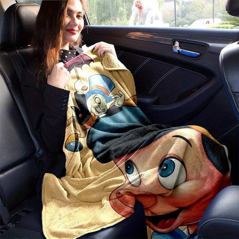 1pc, Disney Pinocchio Jiminy Cricket Blanket Gift for Home Decorative Throw Blanket Sofa Cover Bedding Travel Camping Car Beach Office Nap Mat