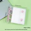 A6A7A8m5 Star Double Buckle Transparent PVC Soft Shell 6-Hole Metal Clip Planner Album Book Cover