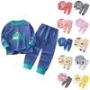 Children's Boys And Girls  Home Wear And Pajamas Long-sleeved Tops And Trousers Sets