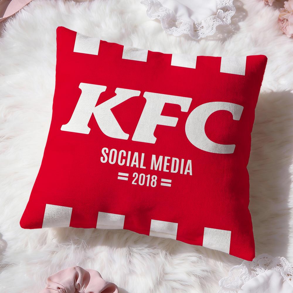 Klasický logo KFC Potah na polštář Prémiový komfort Oboustranný potah na polštář - Design dva v jednom pro jakoukoli místnost a interiér auta