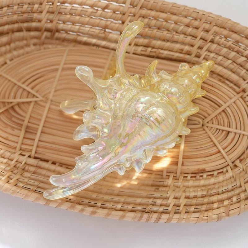 Stylish Spirals Hair Claw Clip Crystals Clear Acrylic Hair Clasp for Daily Use Secure Hold Gentle On Scalp