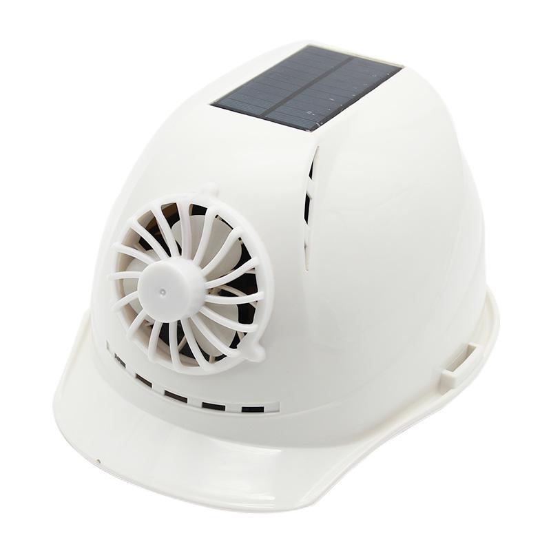 Na solární napájení Bezpečnostní přilba Venkovní pracovní ventilátor Ochranná přilba Stavební pracoviště ABS Ochranný kryt ventilátoru Napájení solárním panelem