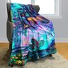 Lion Deky Throw Deky Houbové Deky Trippy Alien Deky pro dospělé Deky Králičí deka