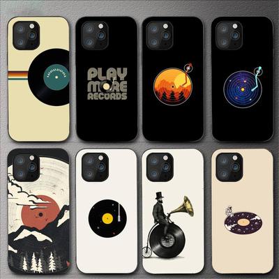 Carcasa de telefon retro cu disc de vinil pentru Iphone 11 12 Mini 13 14 Pro Xs Max X 8 7 6s Plus 5 Se Xr Shell