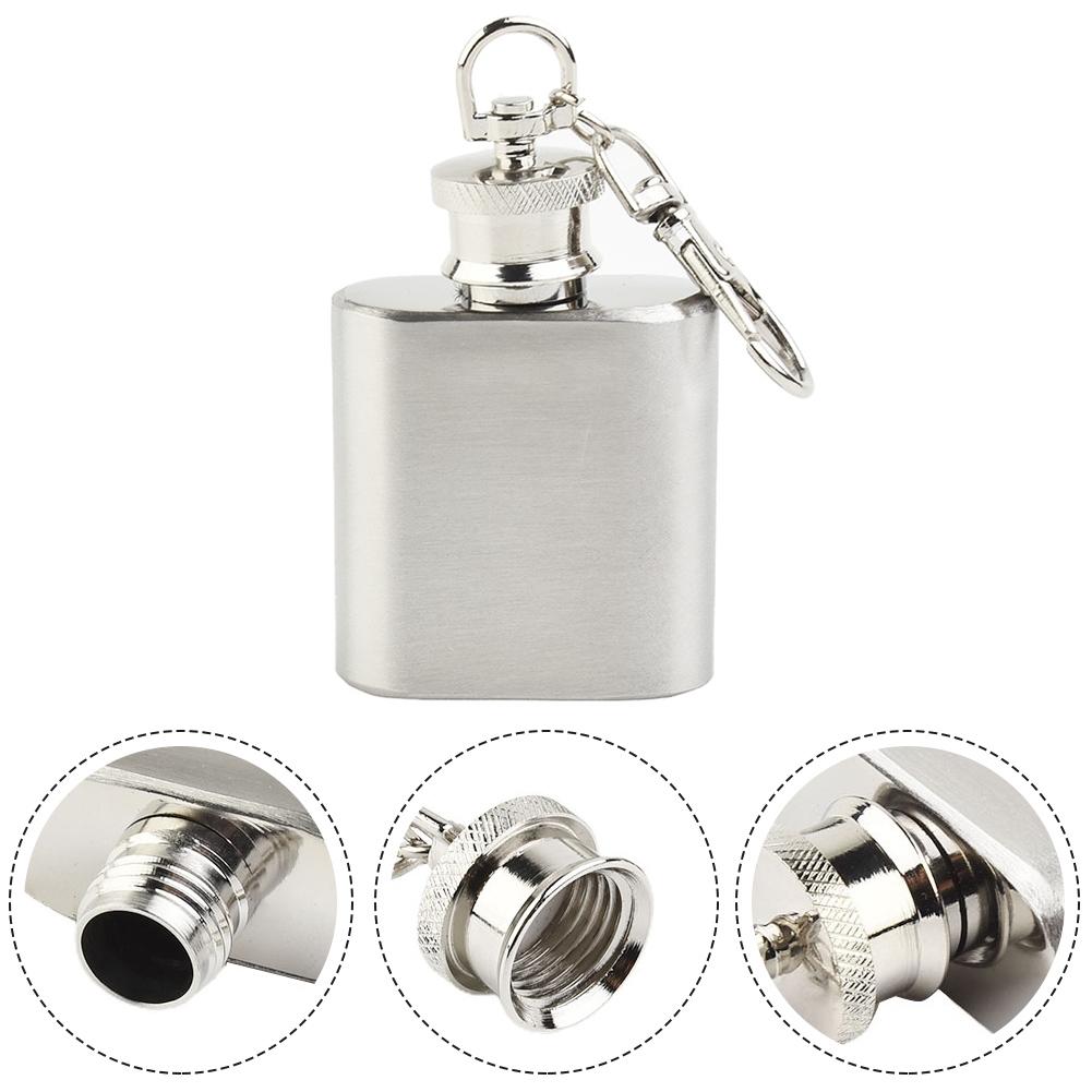 Unbreakable Stainless Steel Flask Pocket Wine Bottle with Leak Proof Cap