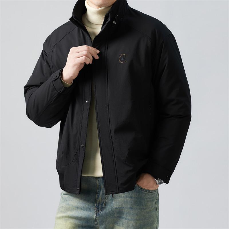 

Premium Men s Stand Collar Down Jacket - Thick, Warm, and High-Quality with 90% White Duck Down. 195 (Recommend 175-195 jin) чорний