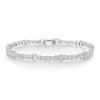 A new copper inlaid zircon irregular belt buckle tennis bracelet fashionable design trendy, popular